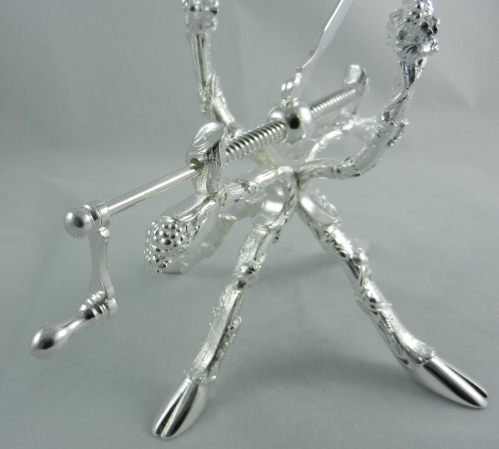 Antique Silver-Plated Wine Cradle. View IV