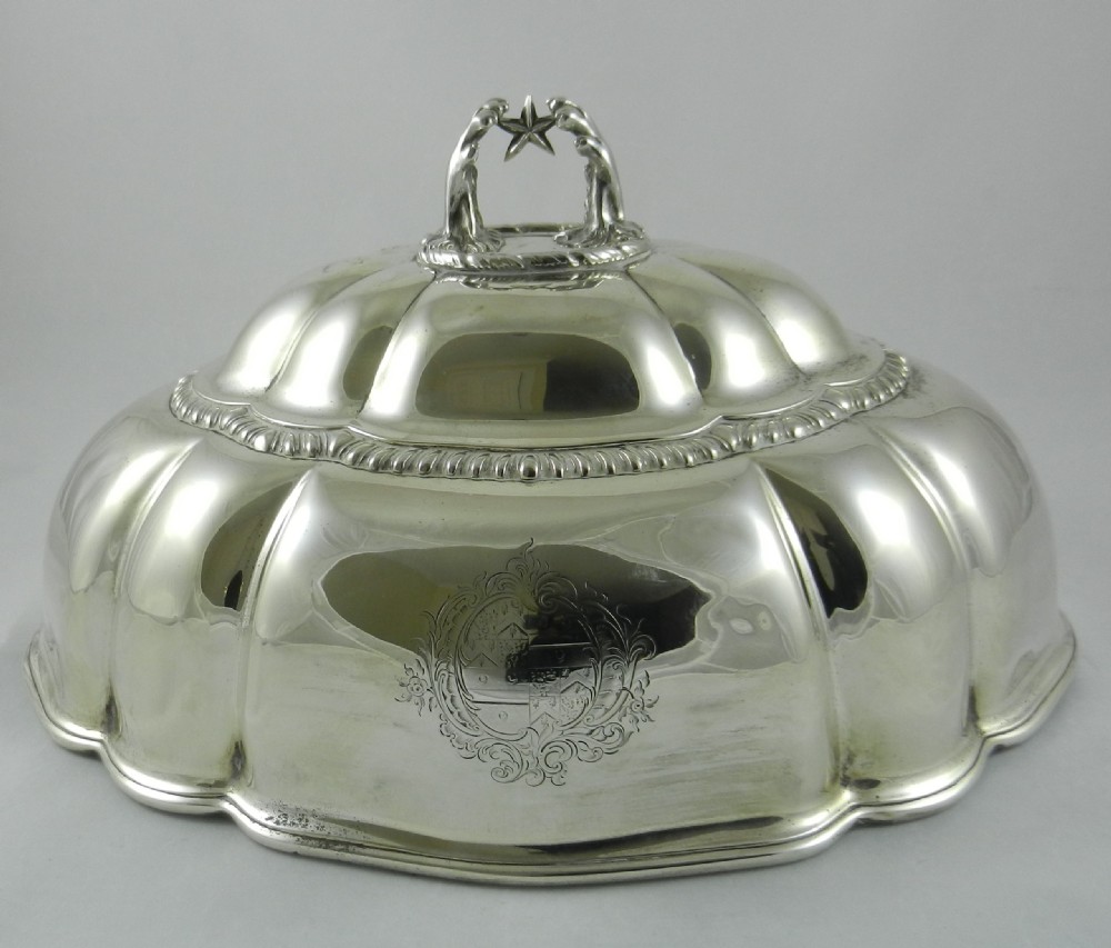 Antique Silver Meat Cover.
