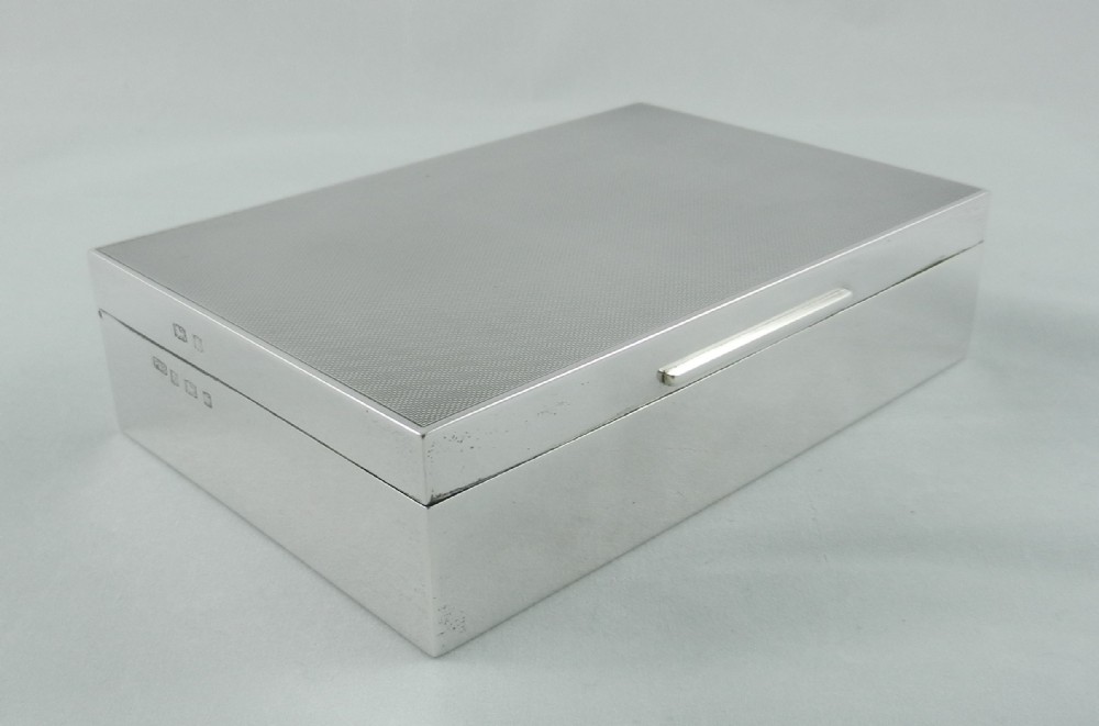 Silver Cigar Box.