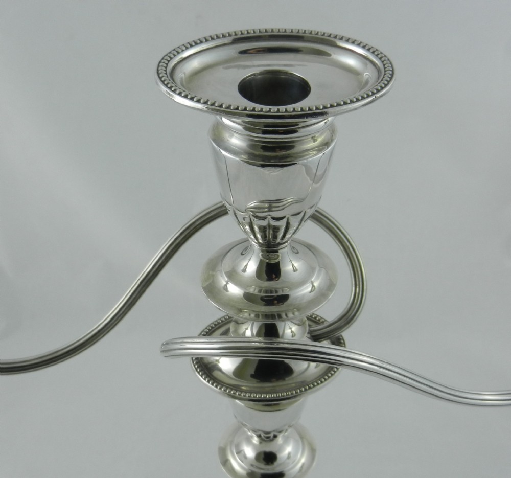 Pair Silverplated Candelabra. View VI