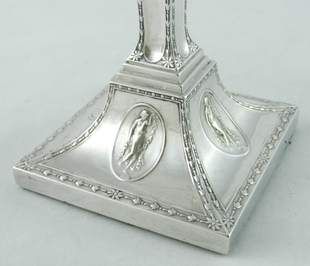 Antique Silver Caandlesticks. View III