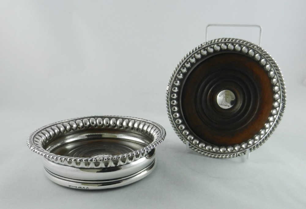 Antique Silver Coasters. View III