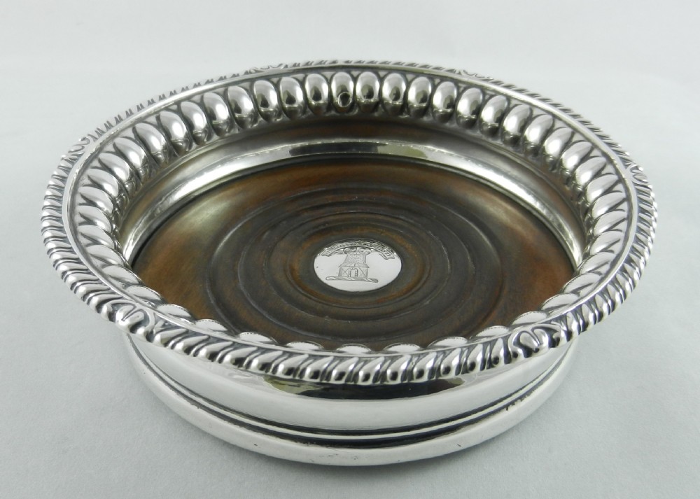 Antique Silver Coasters. View V