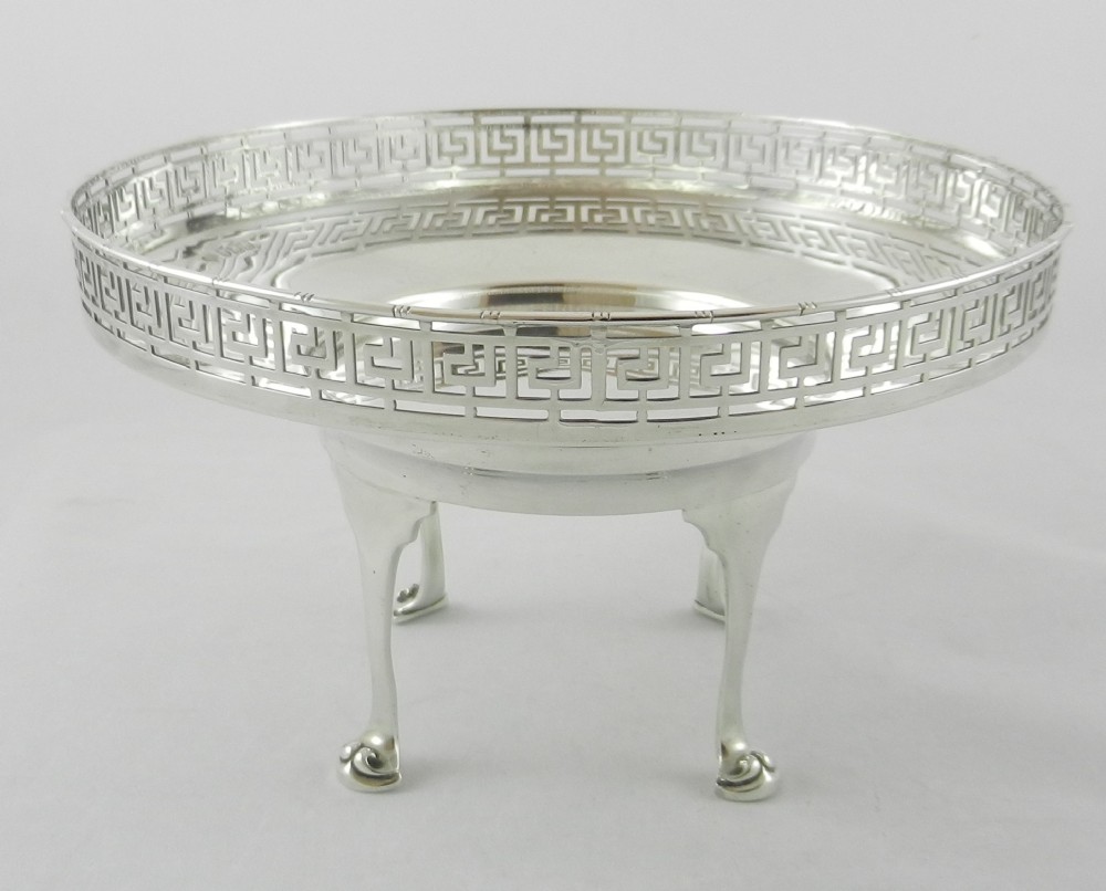 Antique Silver Fruit Bowl.