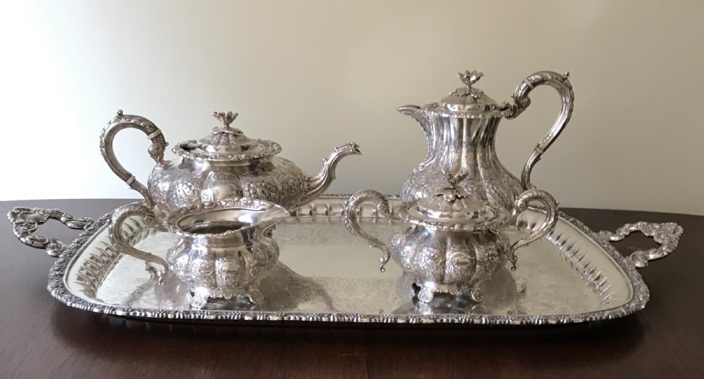 Wonderful Silver Tea Set & Tray.