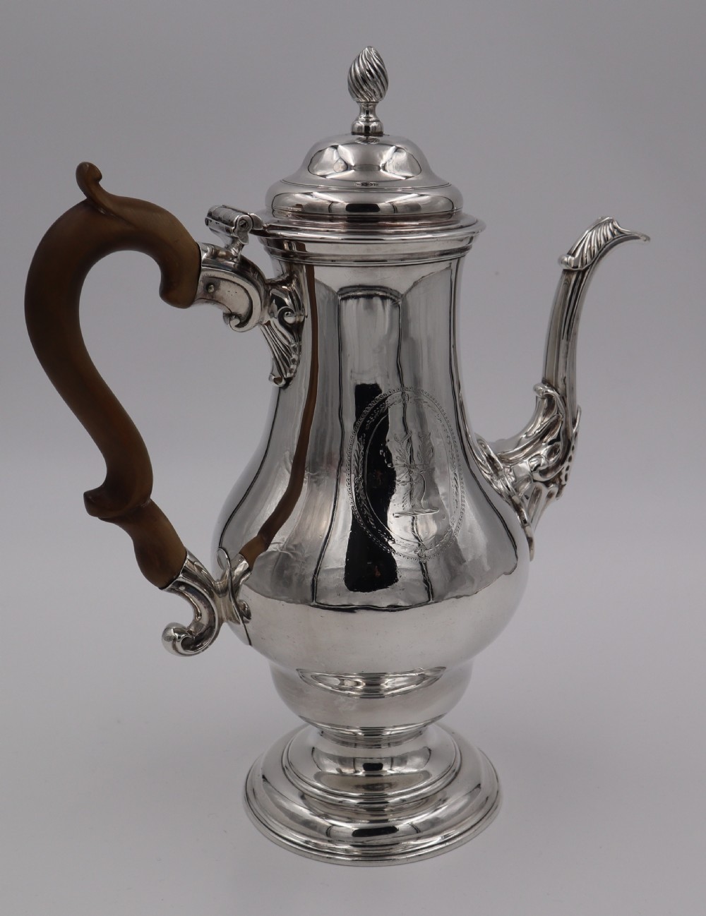 Antique Silver Coffee Pot. View II