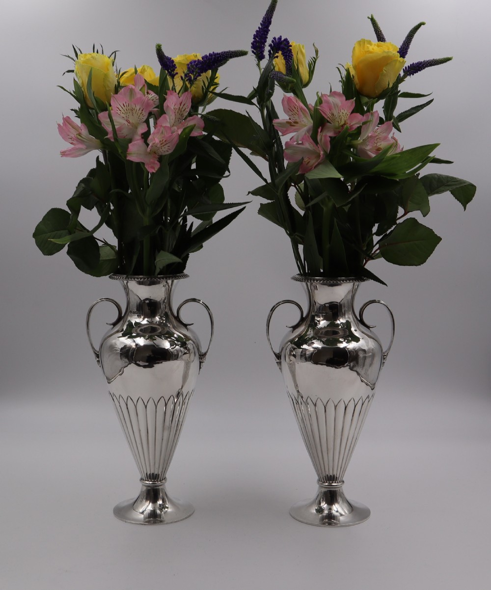  Antique Silver Vases. View III