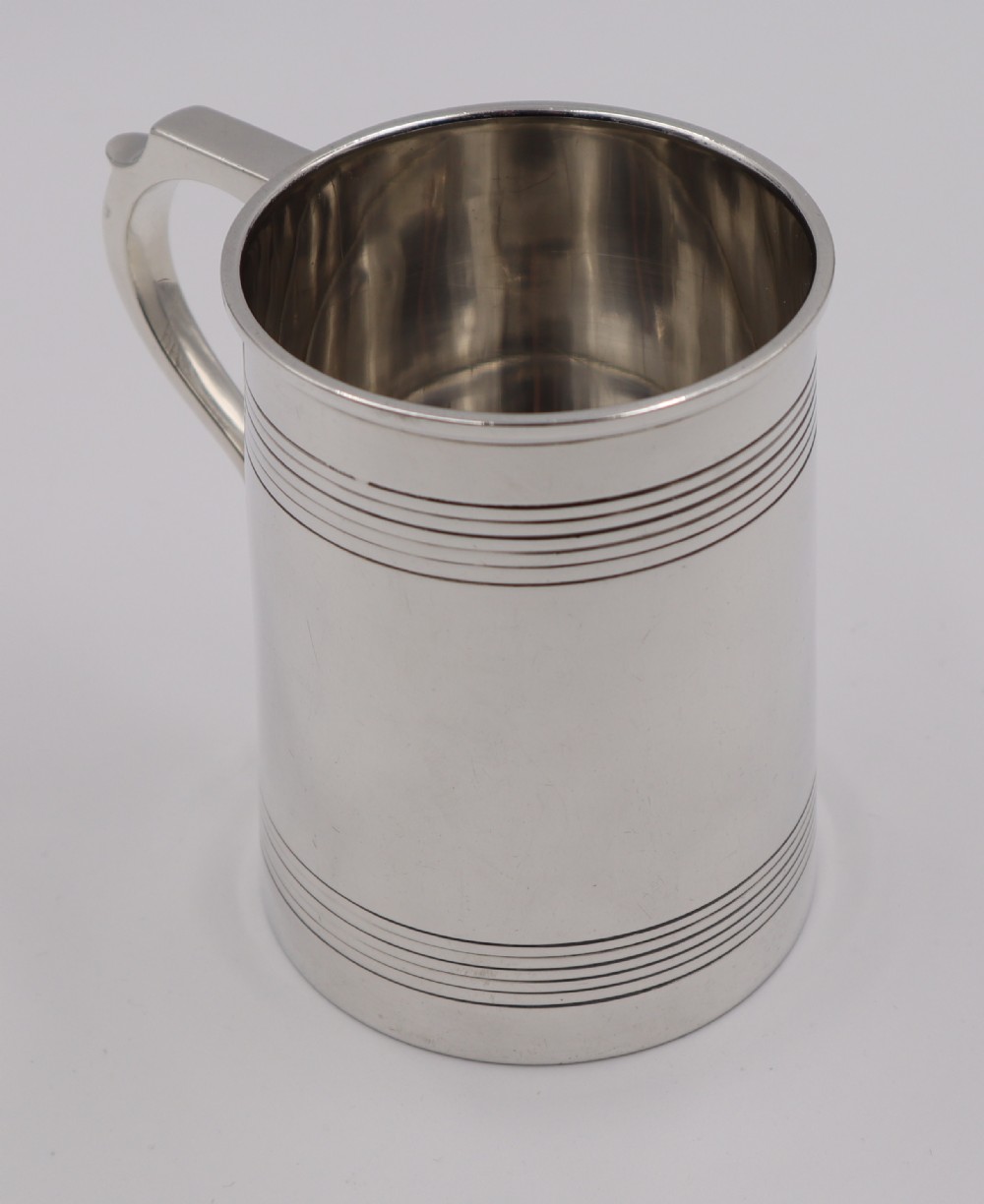 Antique Silver Pint Mug.
