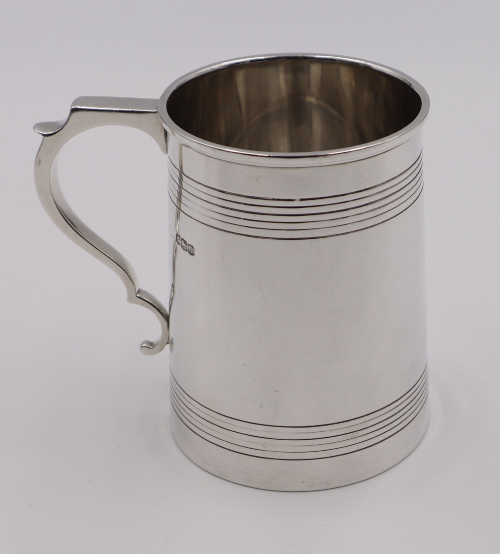 Antique Silver Pint Mug. View II