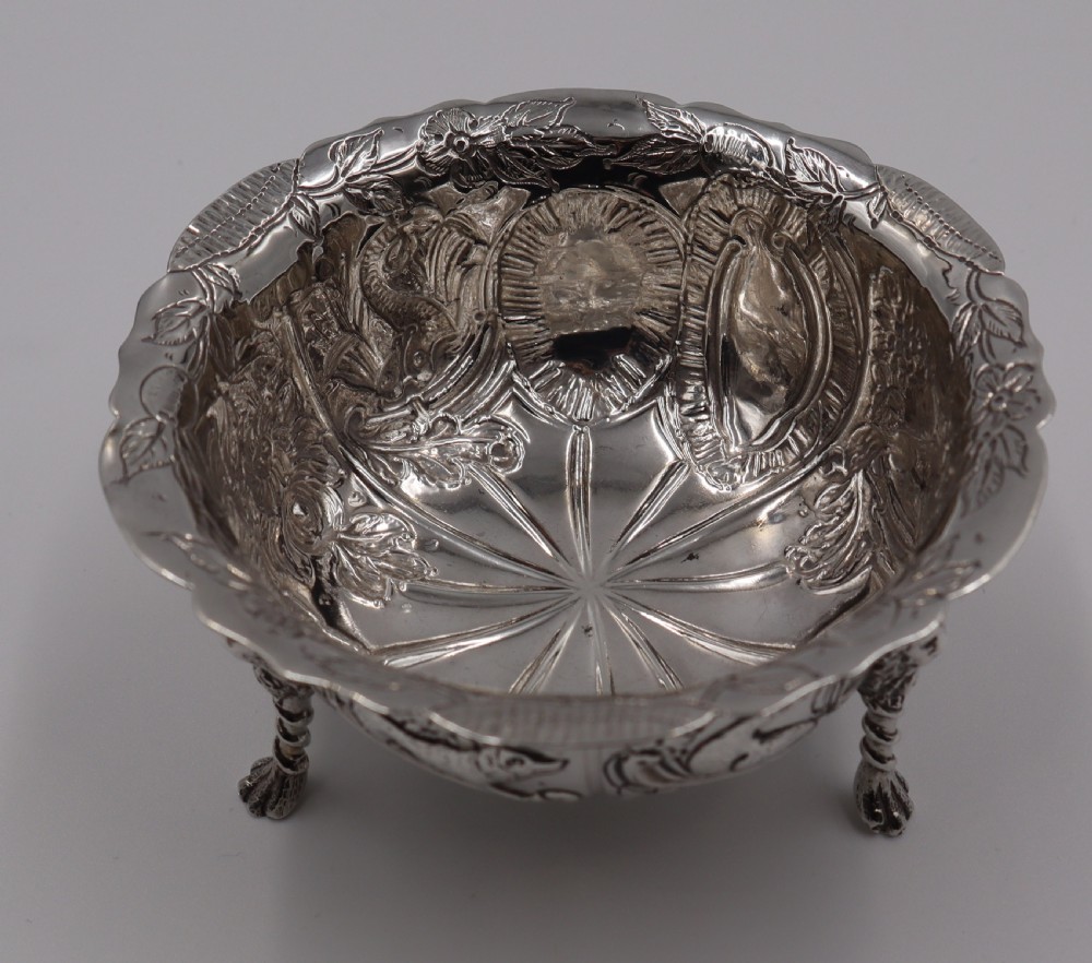 Antique Silver Sugar & Cream. View X