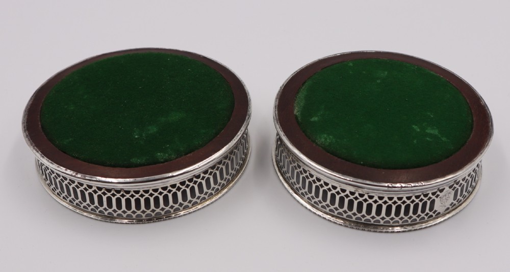 Antique Silver Coasters. View III