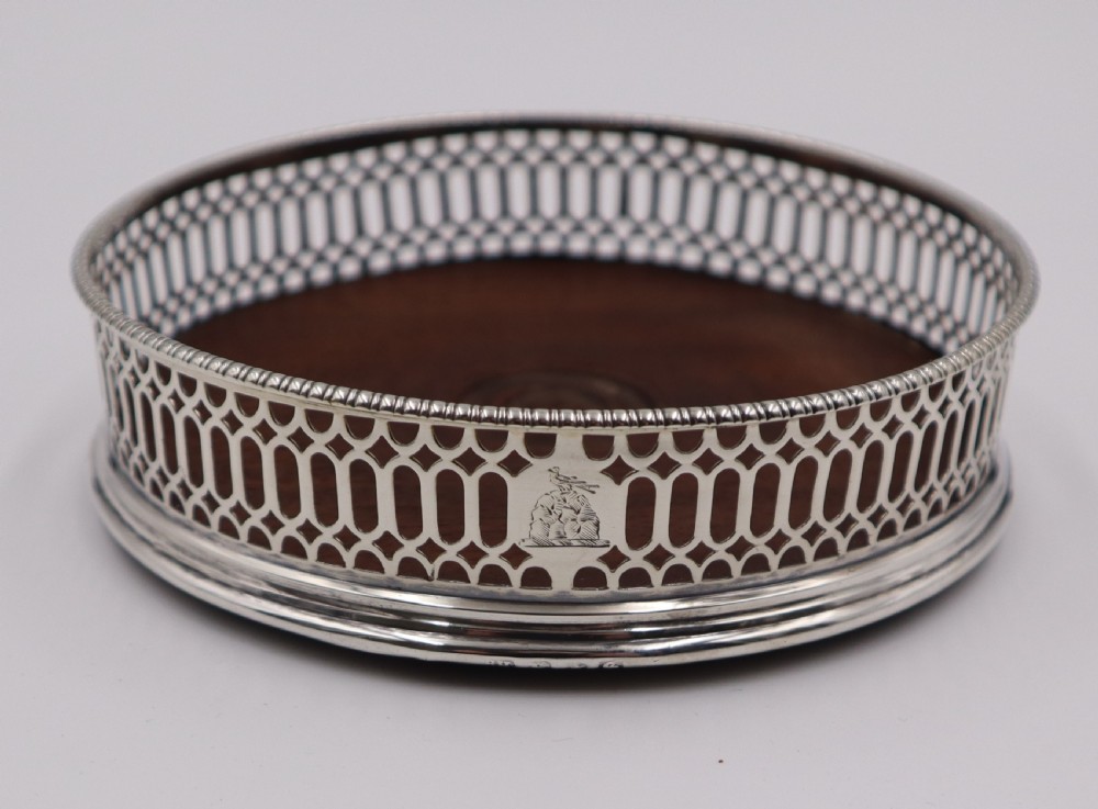 Antique Silver Coasters. View V