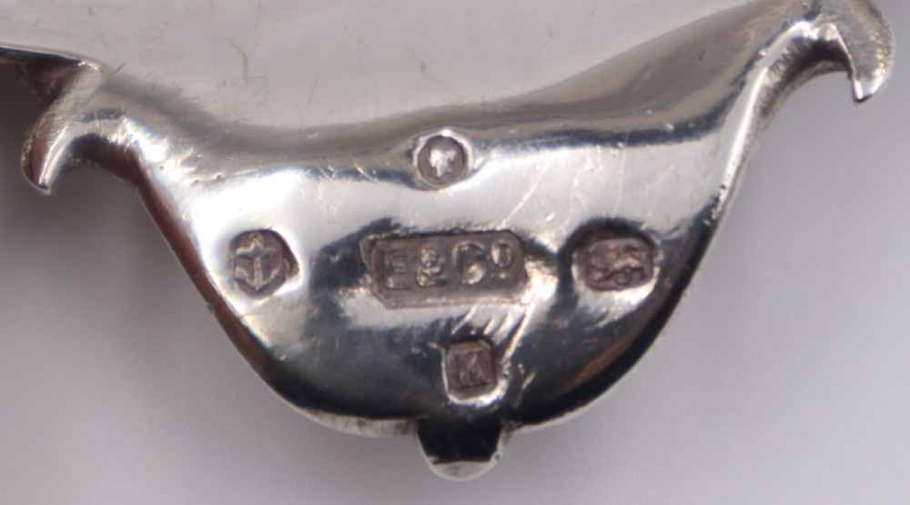 Set Of Six Antique Silver Salts. View IX