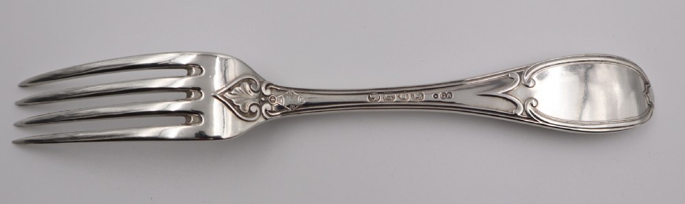 Rare Antique Silver Wellington Pattern Cutlery. View III
