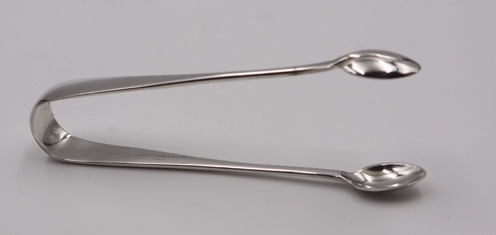 Antique Silver Tea Spoons & Tongs. View VI