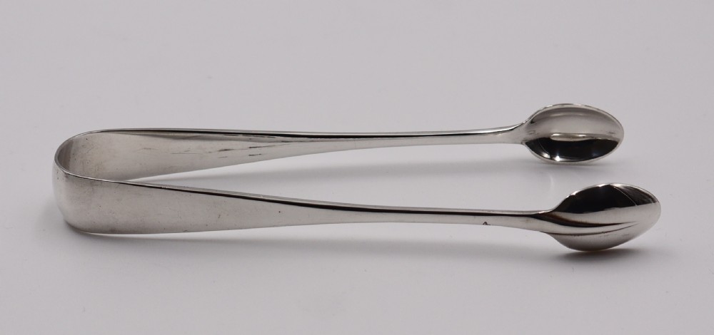 Antique Silver Tea Spoons & Tongs. View VII