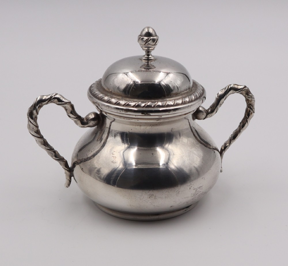 Silver Sugar Bowl & Cover.