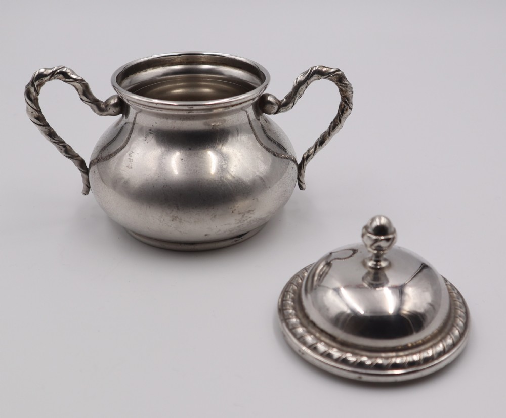 Silver Sugar Bowl & Cover. View III
