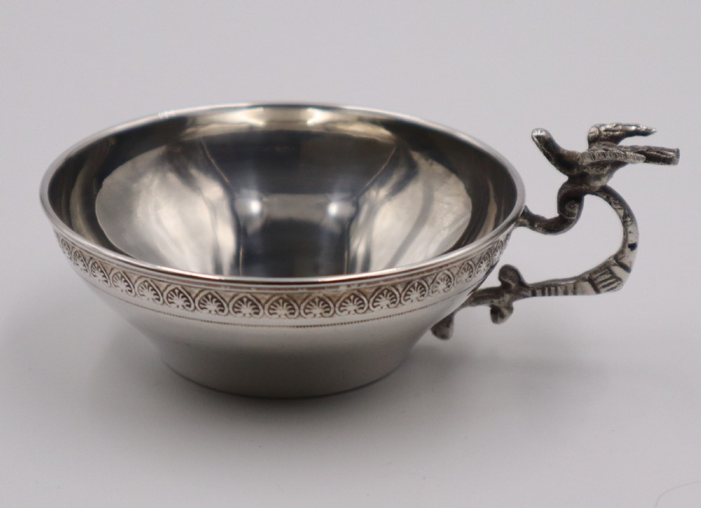 Pair Of Silver Cups & Saucers. View V