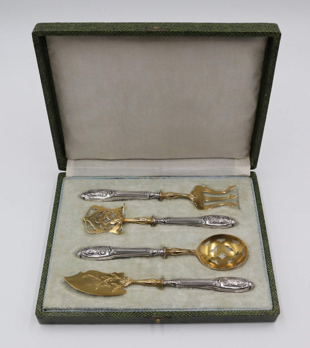 Antique Silver Hors d'Ouvres Set.