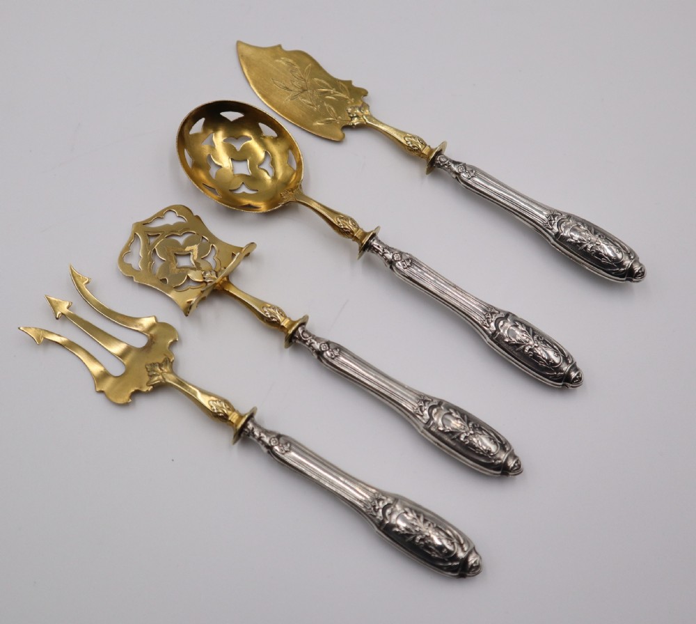 Antique Silver Hors d'Ouvres Set. View II