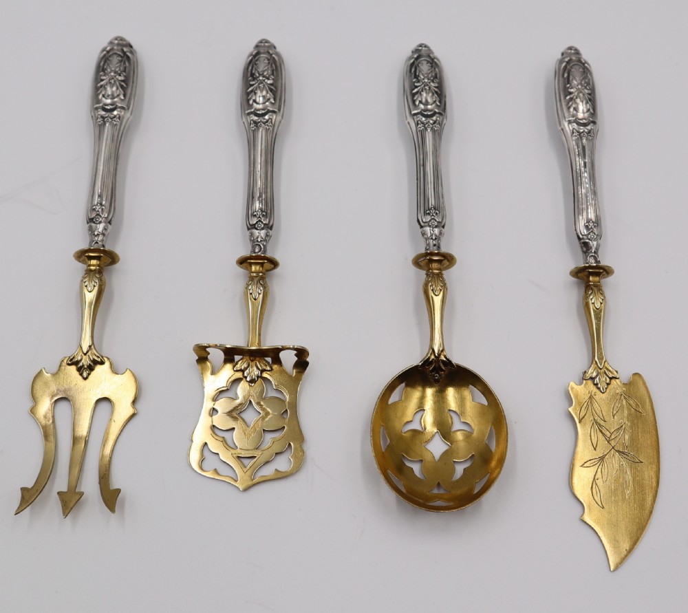 Antique Silver Hors d'Ouvres Set. View III