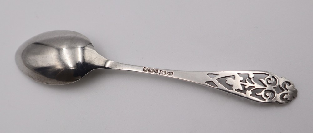 Antique Silver Spoons & Sugar Tongs. View VI