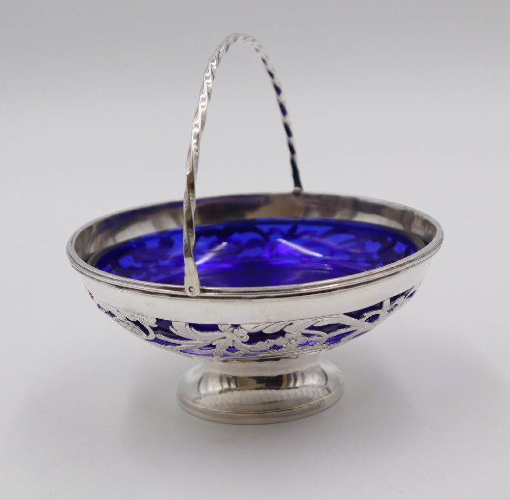 Antique Silver Sweet Basket. View II
