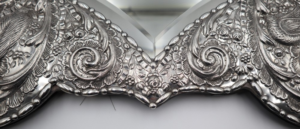Huge Antique Silver Mounted Mirror. View VIII