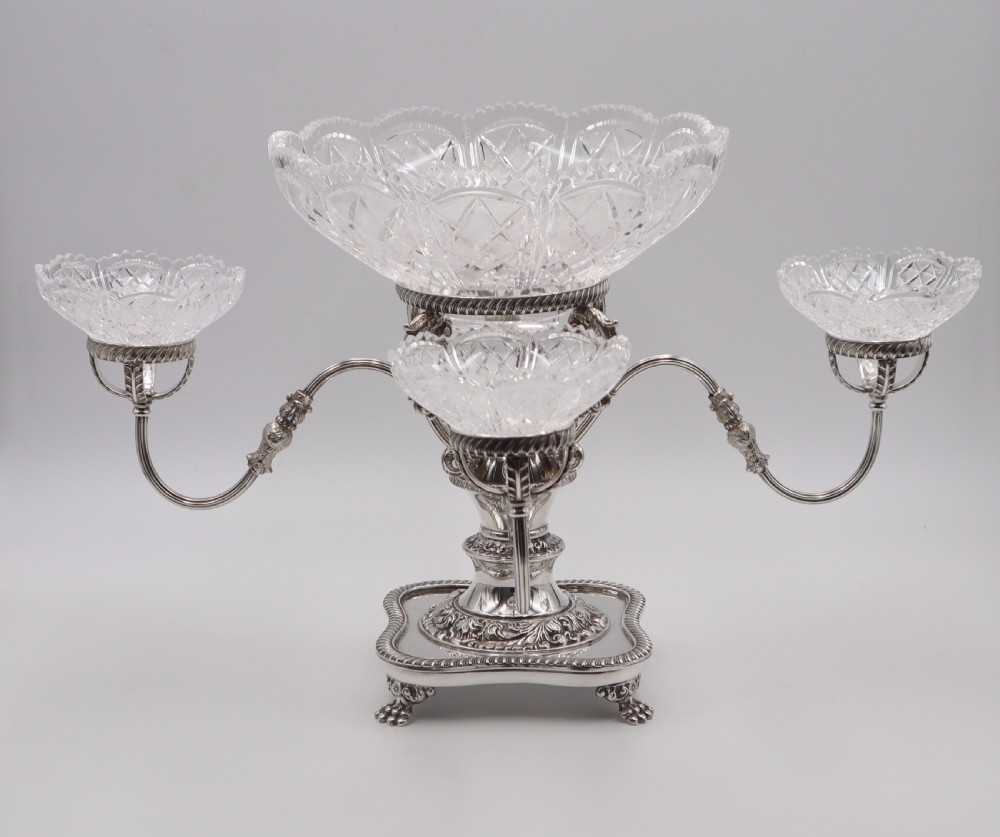Antique Silverplated Table Centrepiece.