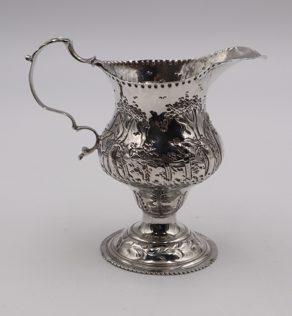Antique Silver Cream Jug.