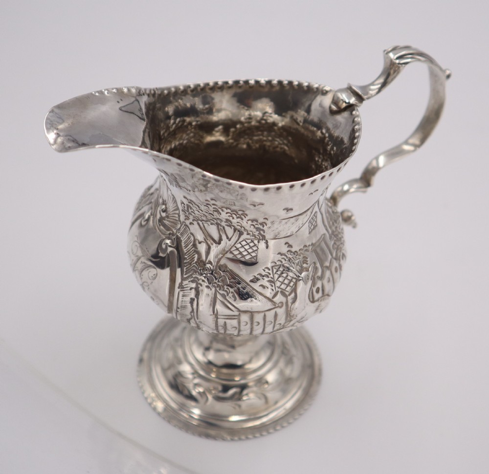 Antique Silver Cream Jug. View IV
