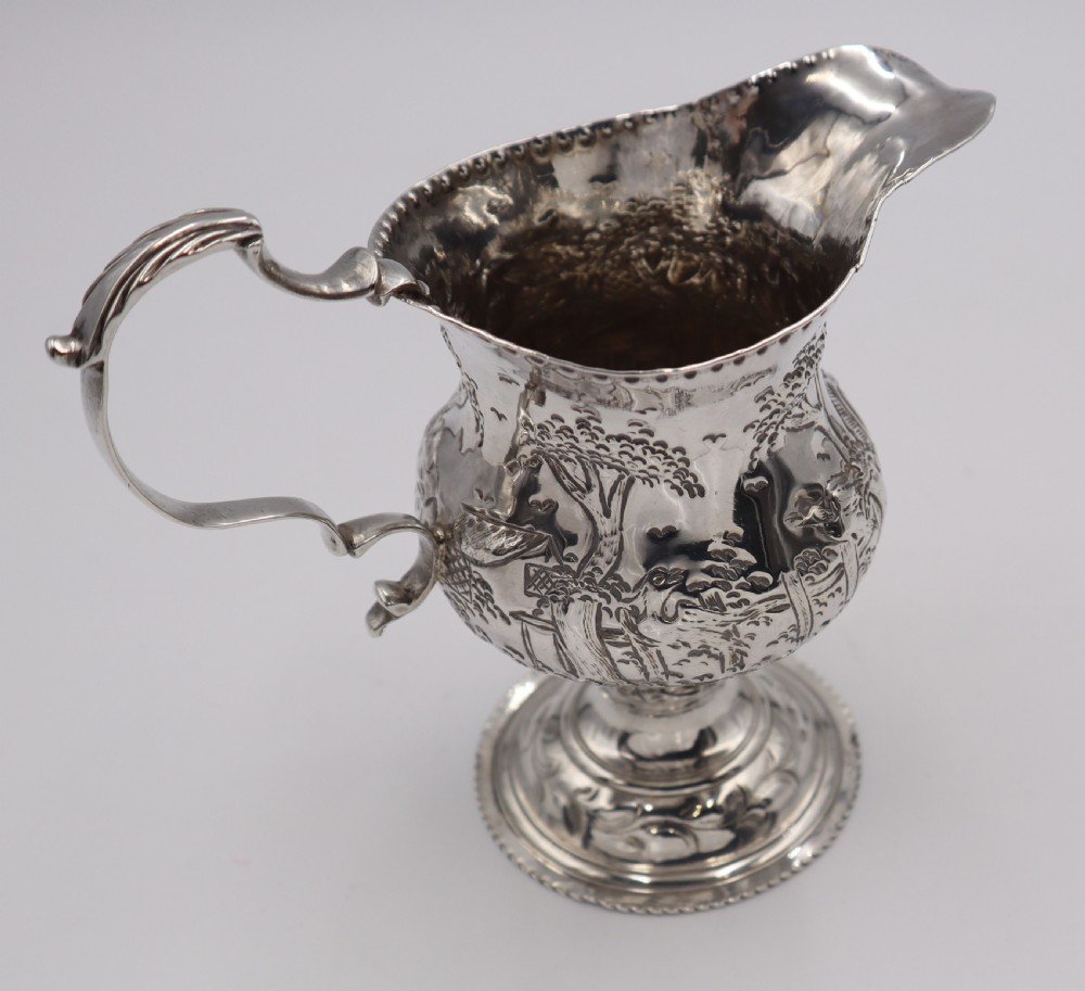 Antique Silver Cream Jug. View VI