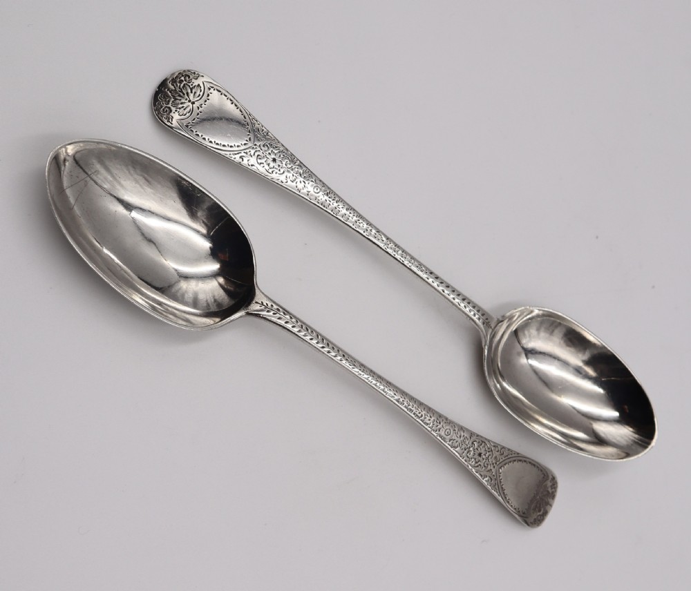 Antique Silver Serving Spoons.