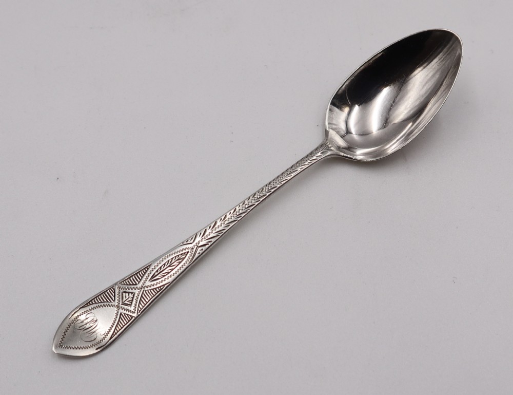 Antique Scottish Silver Spoons & Sugar Tongs. View III