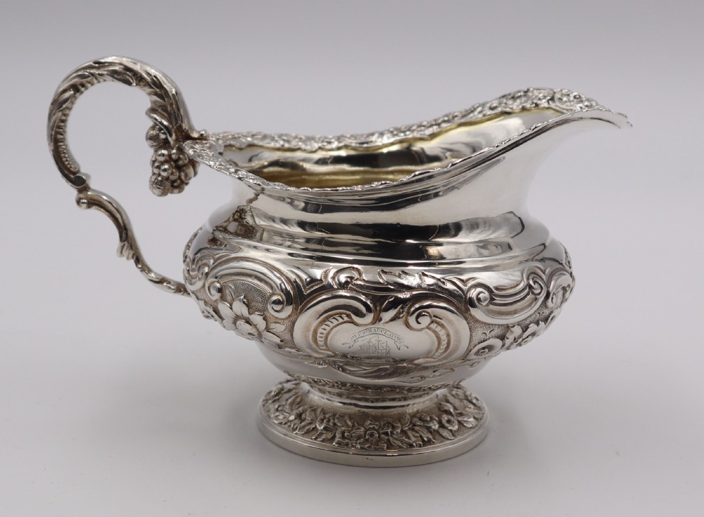 Antique Silver Cream Jug.
