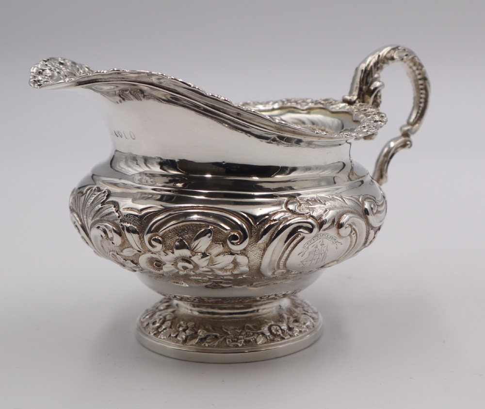 Antique Silver Cream Jug. View III