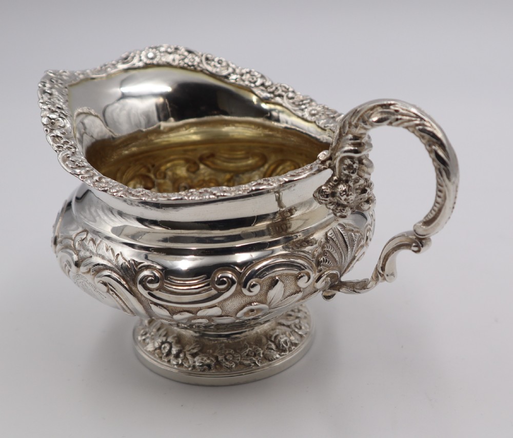 Antique Silver Cream Jug. View IV