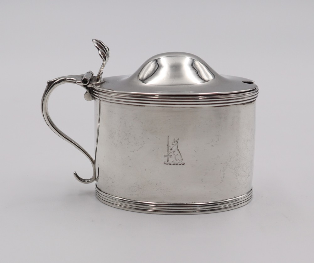 Antique Silver Mustard Pot.