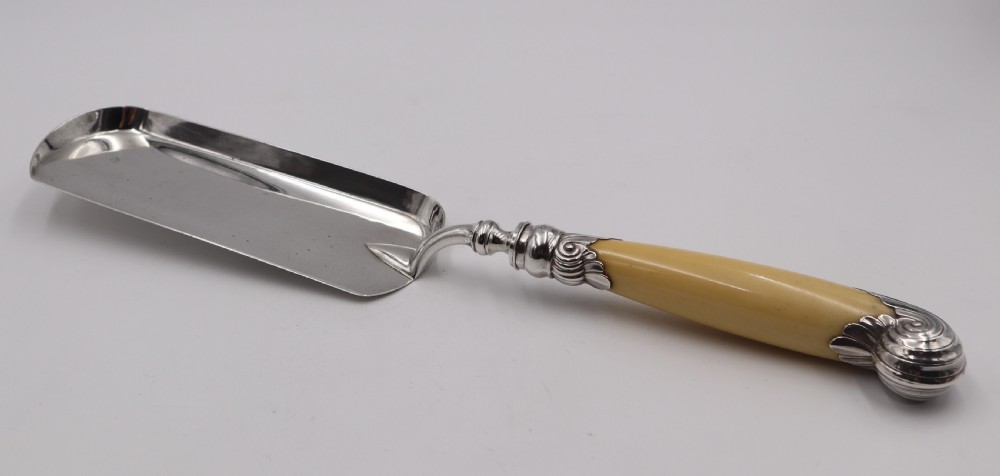 Antique Silver Crumb Scoop.