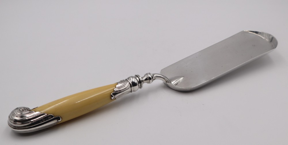 Antique Silver Crumb Scoop. View II