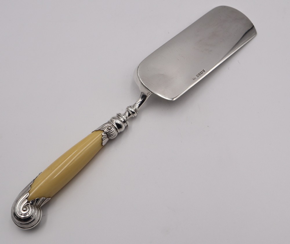 Antique Silver Crumb Scoop. View III