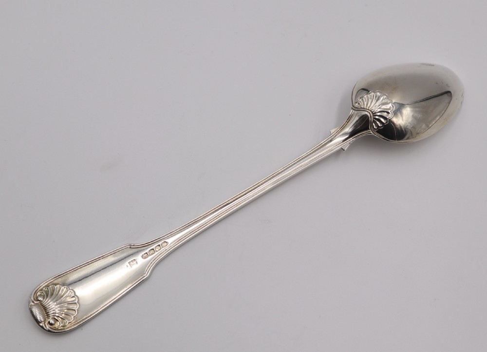 Antique Silver Basting Spoon. View II