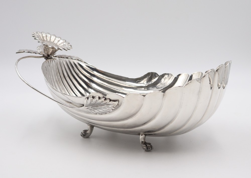 Large Silver Fruit Bowl.