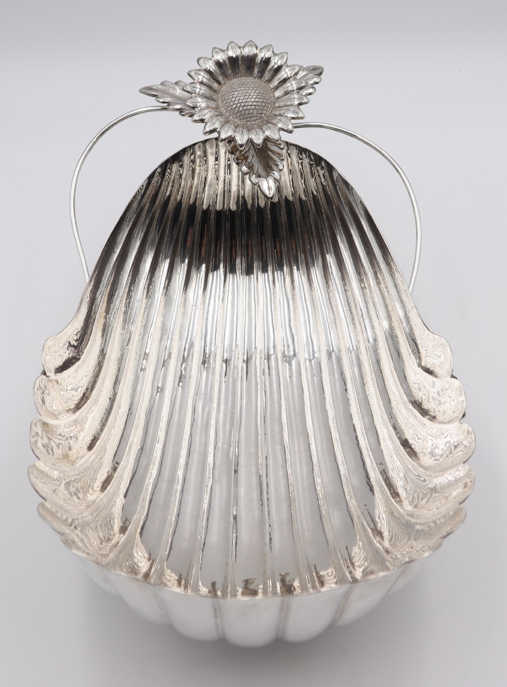 Large Silver Fruit Bowl. View II