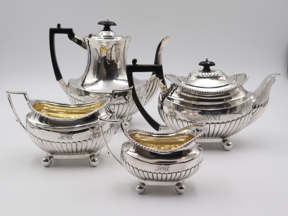 Antique Silver Tea & Coffee Service.