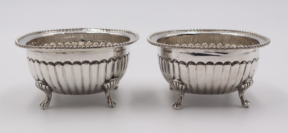 Pair Silver Sweet DIshes. View II
