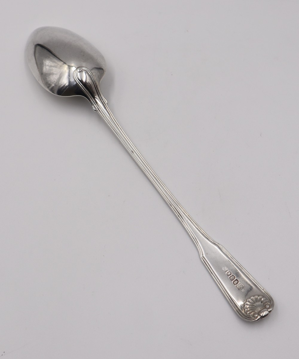 Antique Silver Basting Spoon. View II