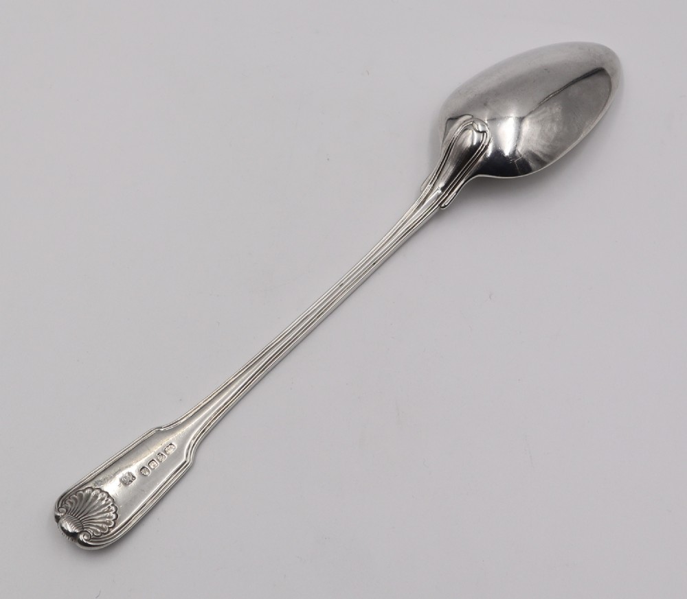 Antique Silver Basting Spoon. View II