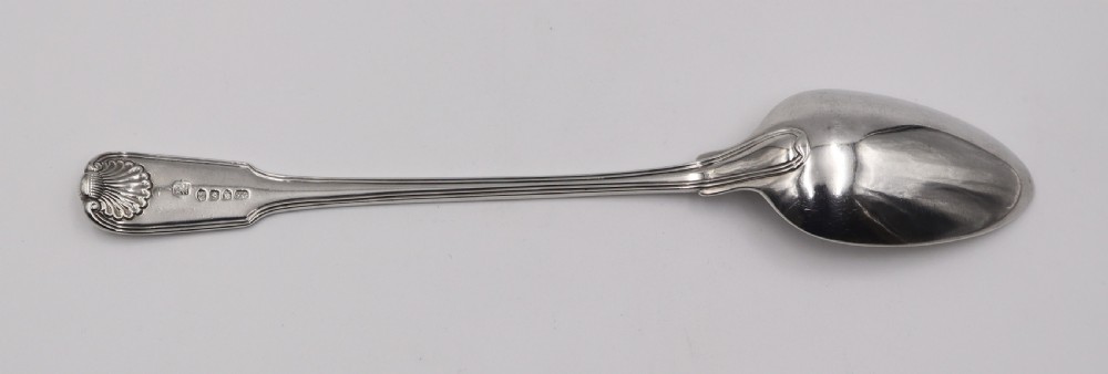 Antique Silver Basting Spoon. View IV
